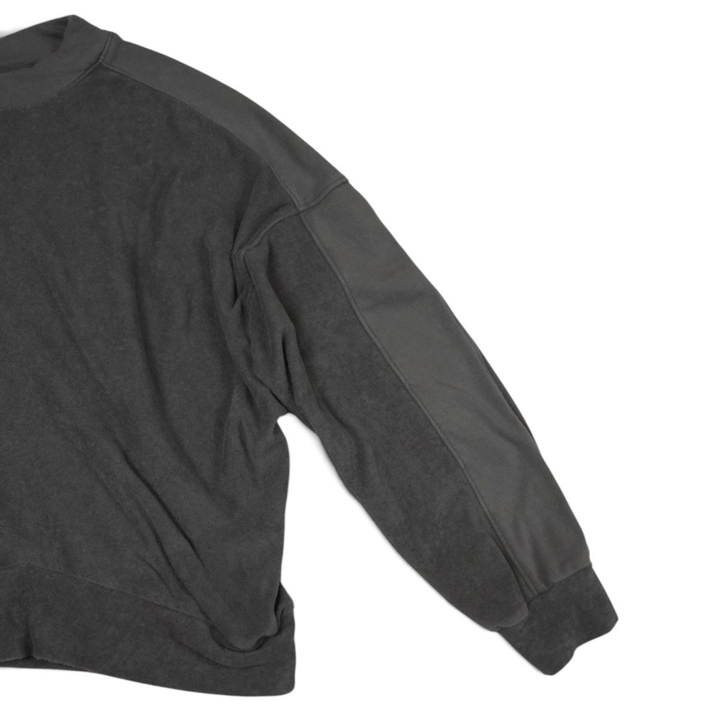 Varley Lyle Top Large Pavement Gray Terry Cotton Oversized Sweatshirt - Picture 5 of 8